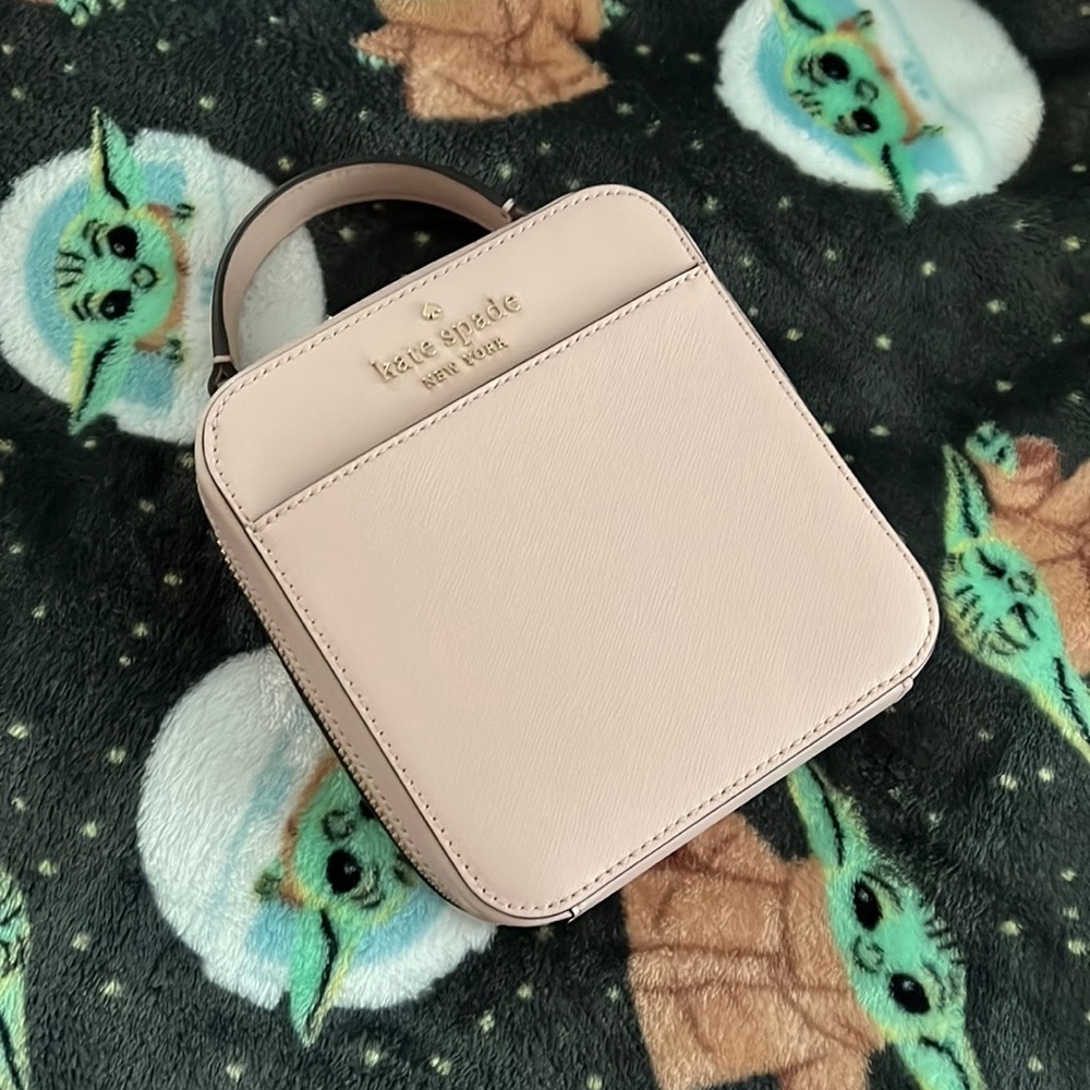 kate spade daisy vanity crossbody in rose smoke